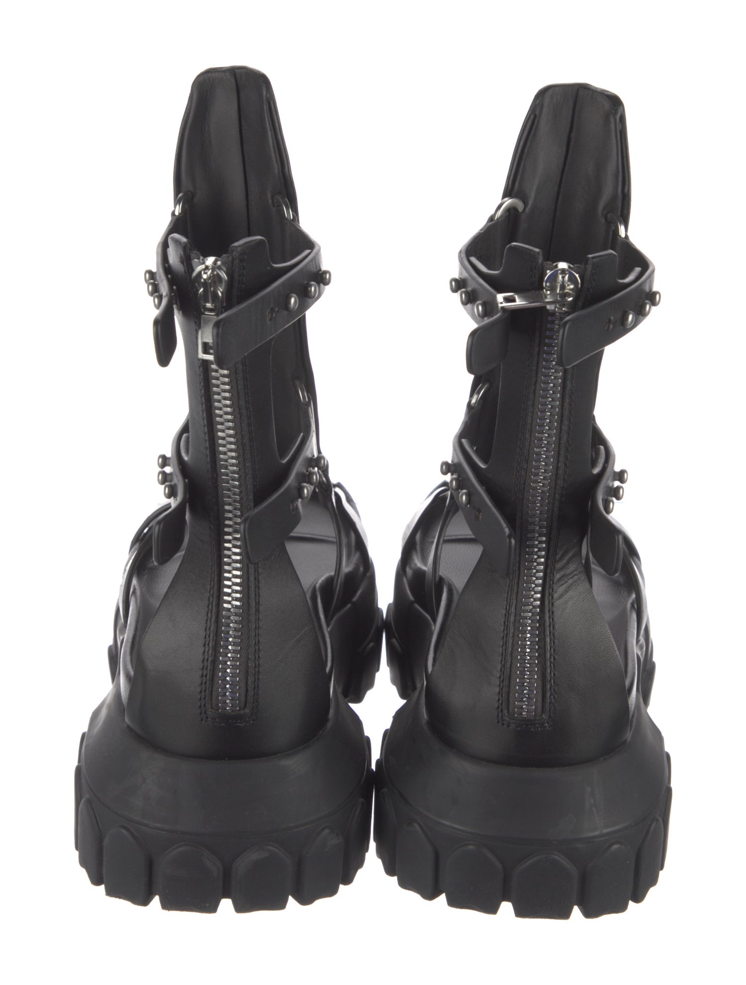 Rick Owens Leather Gladiator Sandals